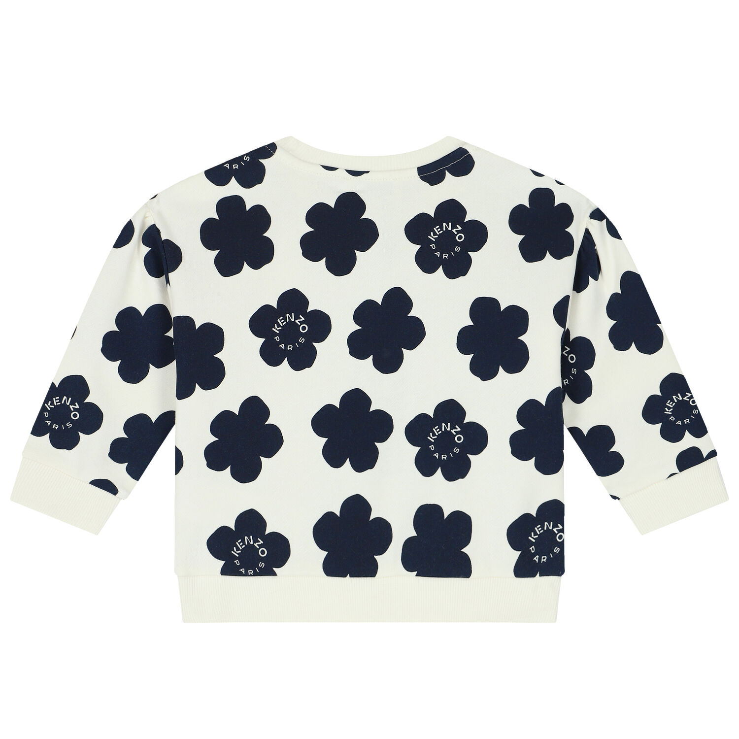 Younger Girls Ivory Boke Flower Sweatshirt, 1, hi-res